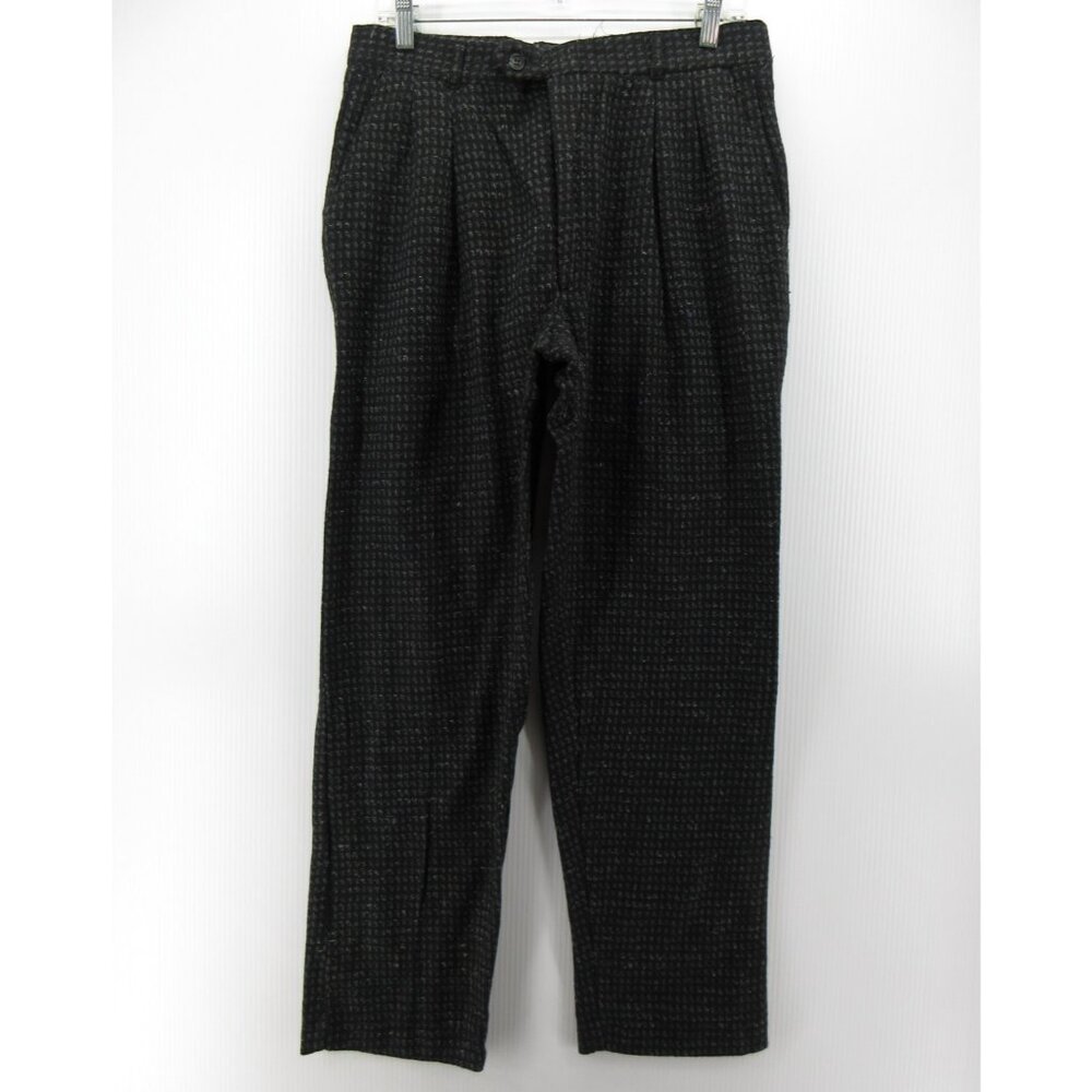 VINTAGE Cotler Pants 34X30 Wool Trousers Boucle Tweed 70s USA NEW